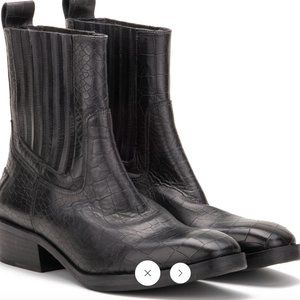 Vintage Foundry Main Croc Embossed Leather Boot